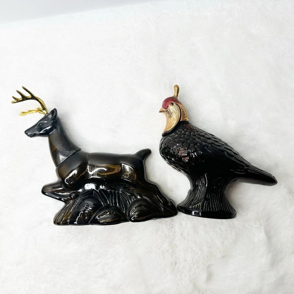 Vintage Avon 1970’s Ten Point Buck and Quail Decanter Wild Country - Picture 4 of 4